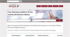 Desktop Screenshot of latvianbiotech.com