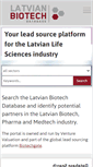 Mobile Screenshot of latvianbiotech.com